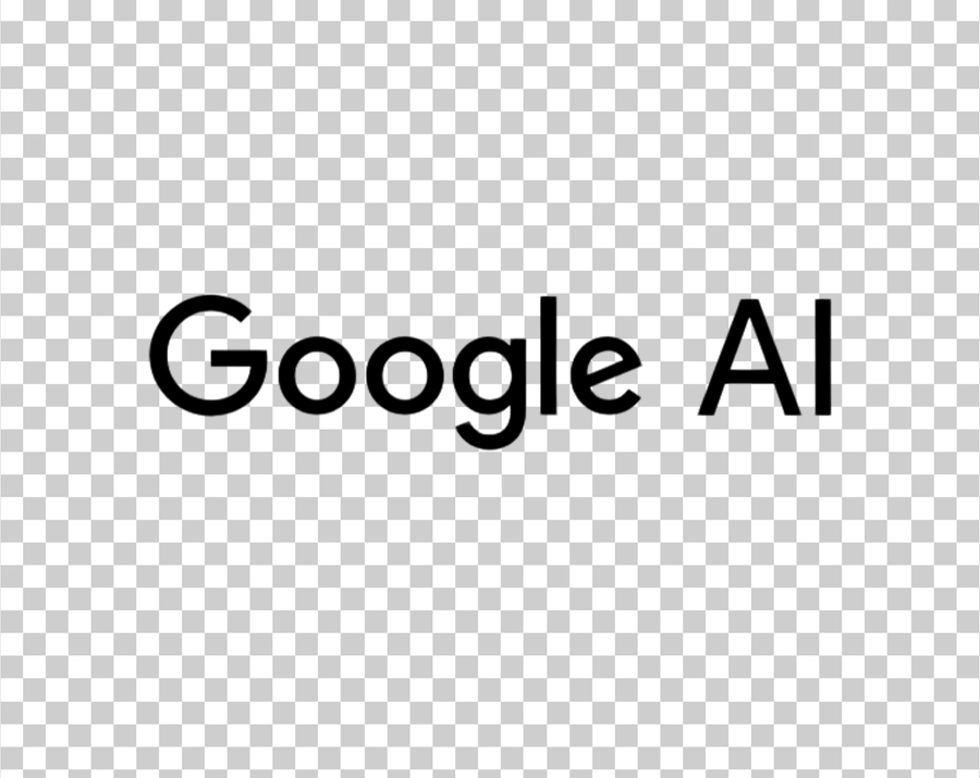 The logo featuring the text "Google AI" in a simple, modern, black typeface.