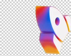 A 3D rocket icon with a colorful (orange, blue, purple) and glossy nose cone and fins, and a white body.