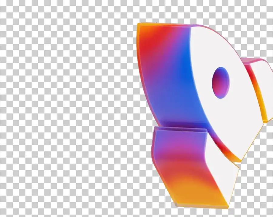 A 3D rocket icon with a colorful (orange, blue, purple) and glossy nose cone and fins, and a white body.