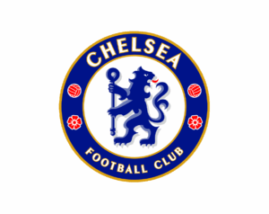 The official Chelsea FC logo, featuring a standing blue lion holding the staff of the Abbot of Westminster, enclosed in a blue circle with the name "CHELSEA" above.