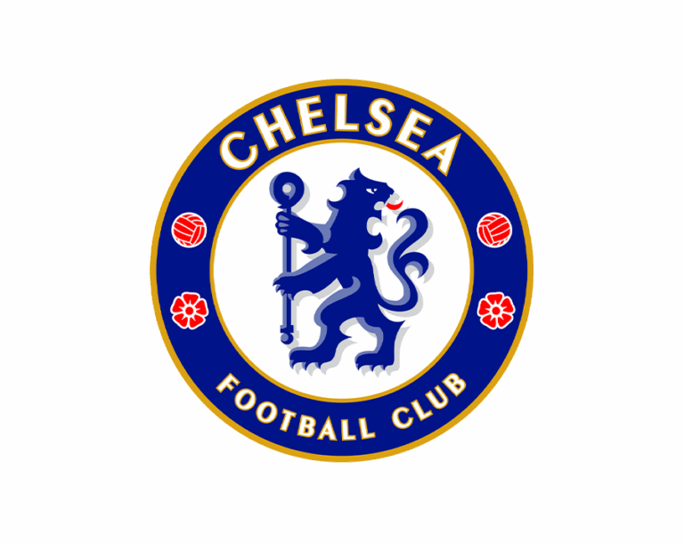 The official Chelsea FC logo, featuring a standing blue lion holding the staff of the Abbot of Westminster, enclosed in a blue circle with the name "CHELSEA" above.