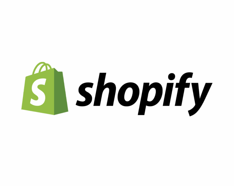 Shopify logo green and black transparent background