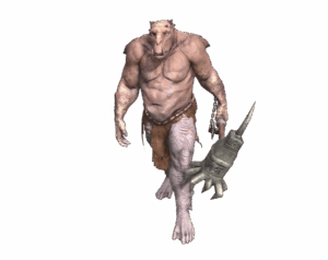 Giant Fool Monster Character from Rise Online Game Render PNG