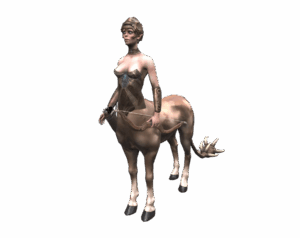 Charming Centaur Female Centaur with Bow from Rise Online Render PNG