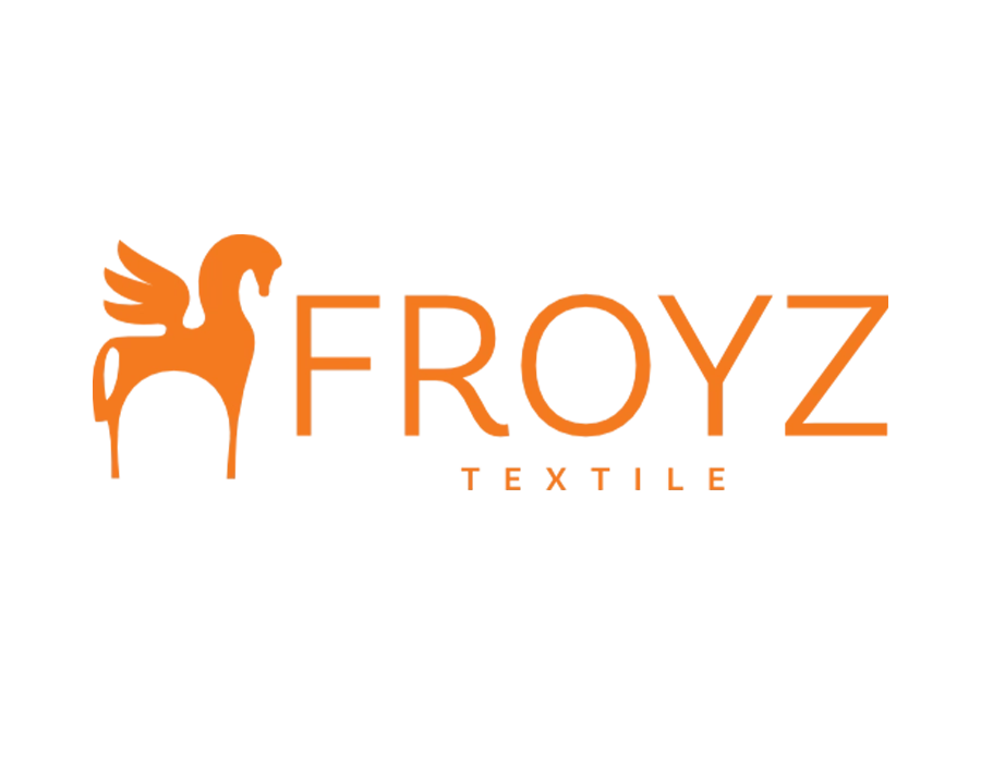 Froyz Textile orange logo transparent background PNG WebP download