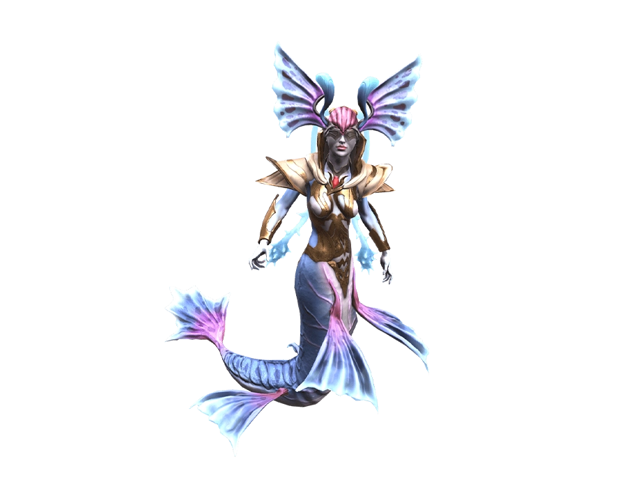 Rise Online Naiad mermaid creature transparent PNG render