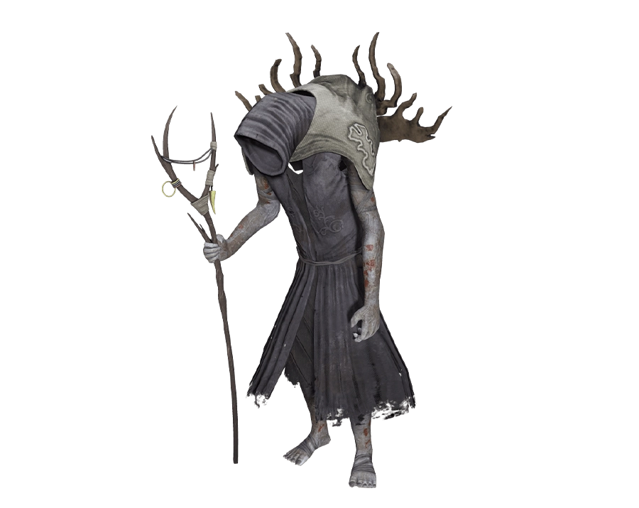 Rise Online Oracle monster creature with staff transparent PNG