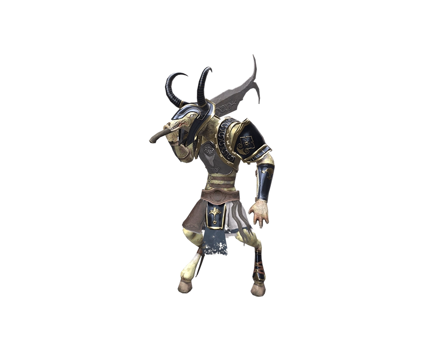Rise Online Satyr monster warrior with sword transparent PNG