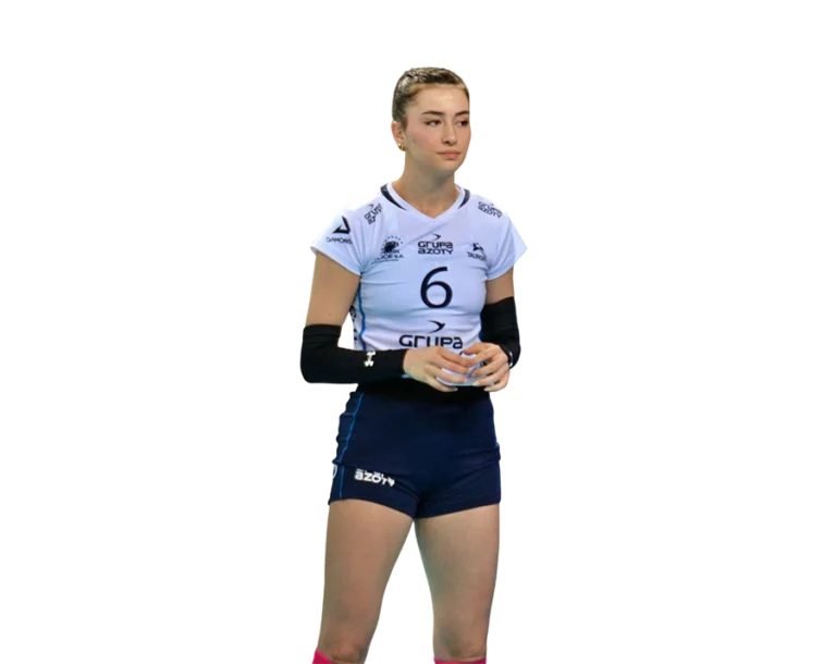 Saliha Sahin Chemik Police volleyball jersey transparent PNG WebP