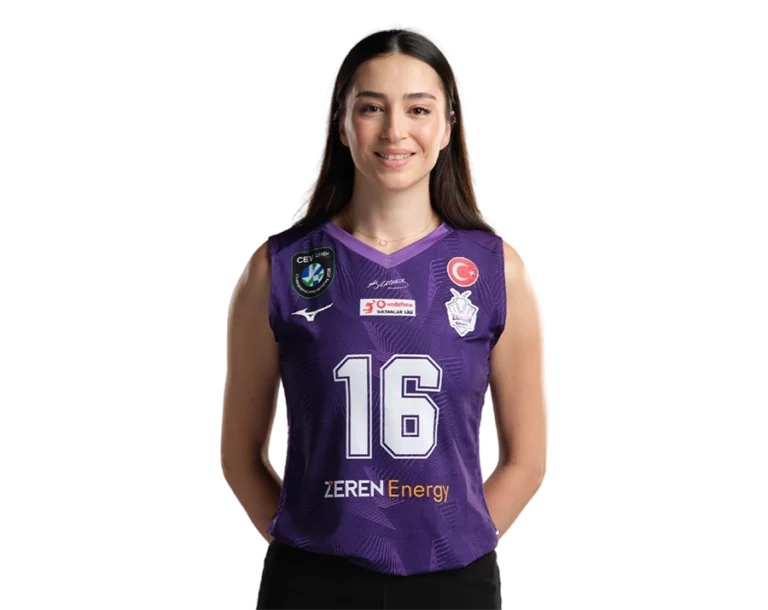 Saliha Sahin Zeren Spor Kulubu purple jersey transparent PNG WebP