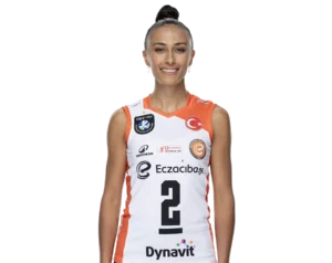 Simge Aköz Eczacıbaşı Dynavit volleyball player portrait transparent PNG WebP