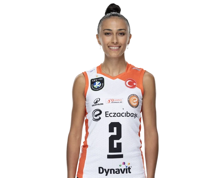 Simge Aköz Eczacıbaşı Dynavit volleyball player portrait transparent PNG WebP