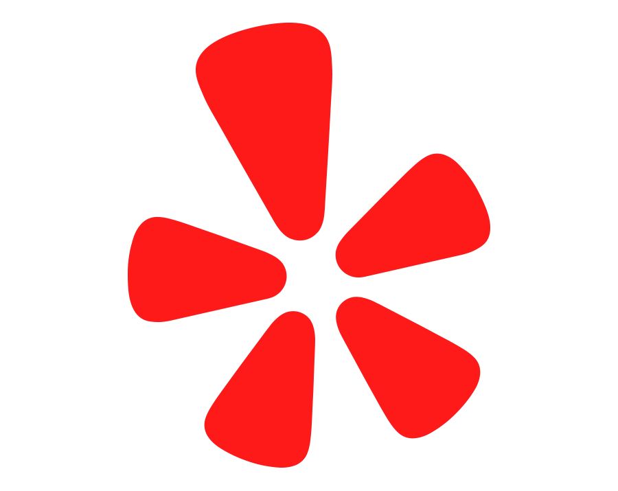 Yelp icon red emblem transparent PNG WebP download