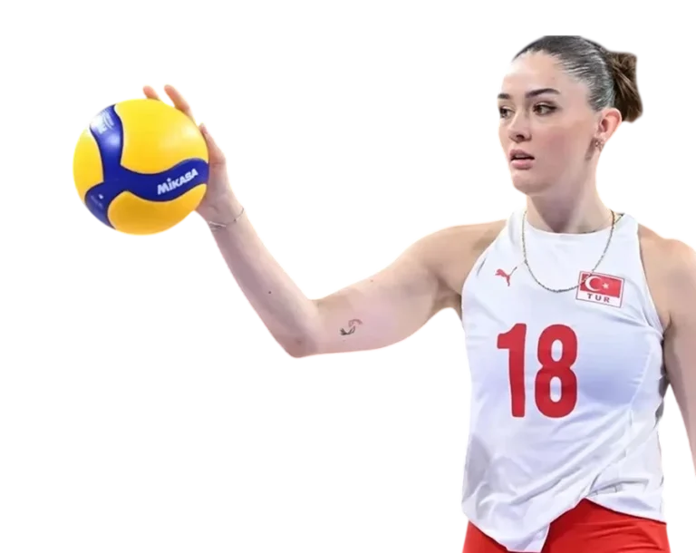 Zehra Gunes Turkey National Team holding volleyball ball transparent PNG