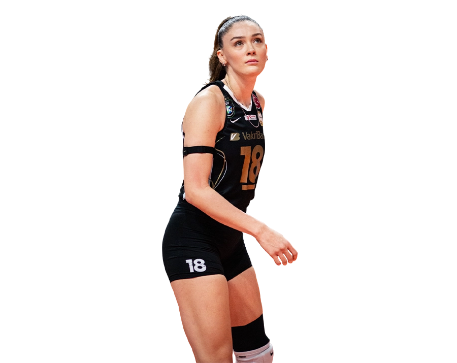 Zehra Gunes volleyball player transparent background PNG WebP.